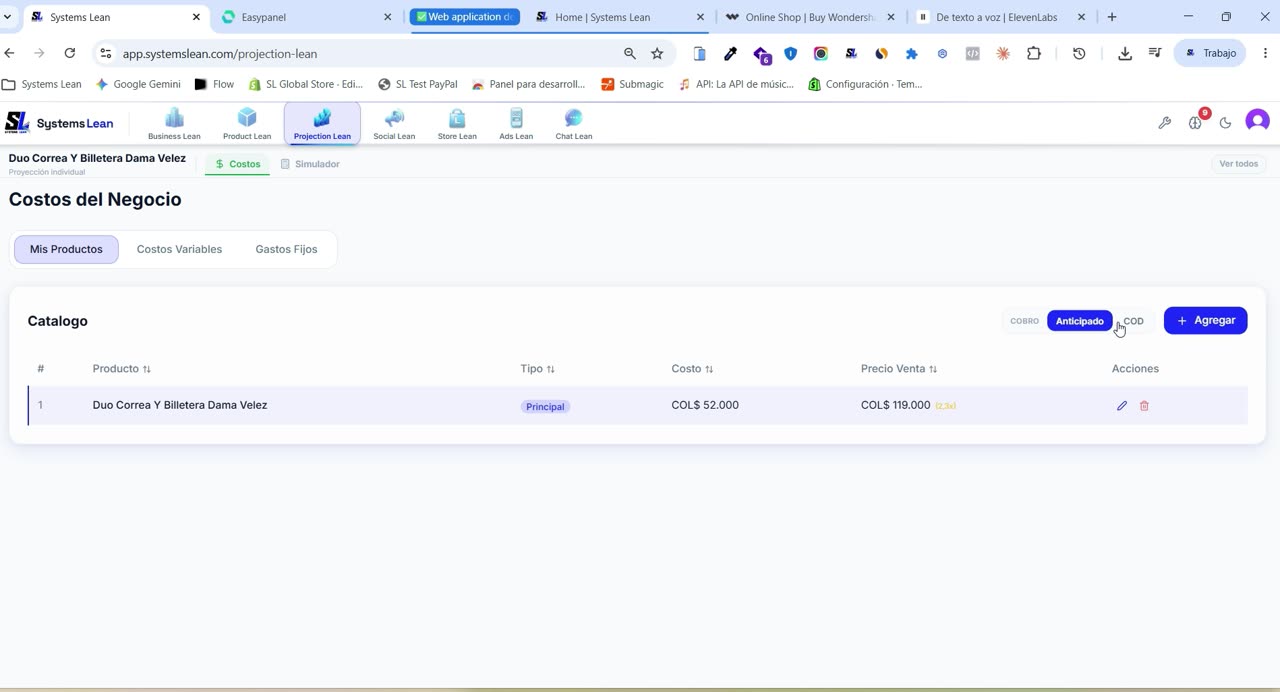 Projection Lean Demo